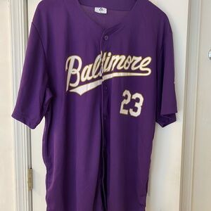 Purple Baltimore Orioles Baseball Jersey